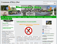 Tablet Screenshot of mairie-hery89550.fr